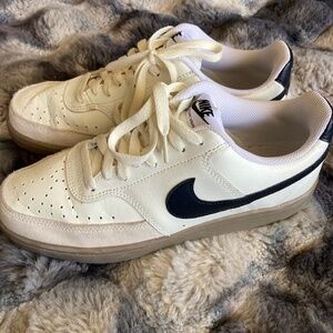 Nike Court Vision Lo Sneakers New Sail/Black Orewood Brown Mens 8